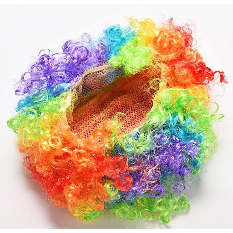 Clown Wig Hat Factory - OEM Disco Party Colorful Football Fans Fluffy