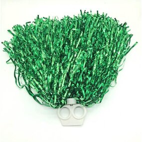 Cheerleading Pom Poms Factory - OEM Kids Metallic Foil Hand Flowers Baton