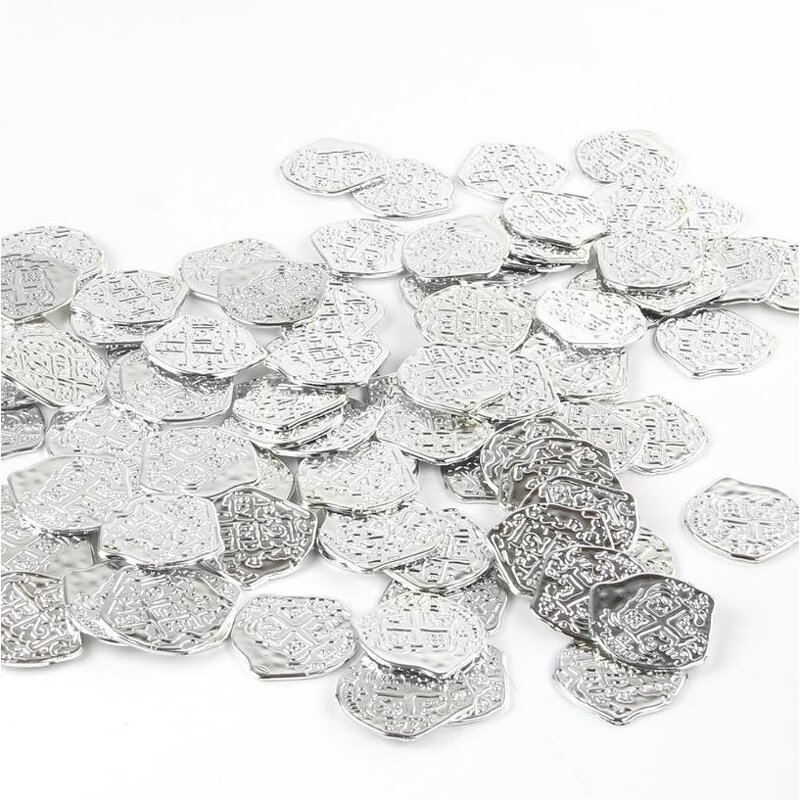 Pirate Coins Factory - OEM Treasure Chest Spanish Doubloon Plastic Coin