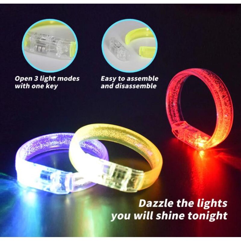Glow Bracelets Factory - OEM Neon Light up Bubble Bangle Party Favors