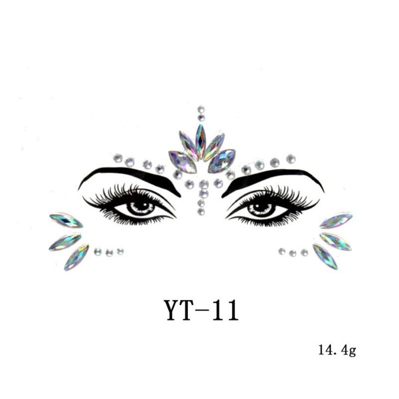 Rhinestone Tattoo Stickers Factory - OEM Festival Tears Rave Party Eyes