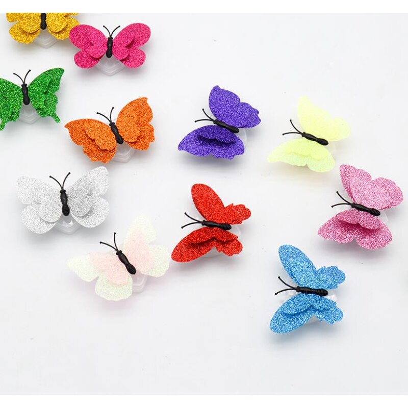 LED Wall Decals Factory - OEM 3D Butterfly Flashing Night Light