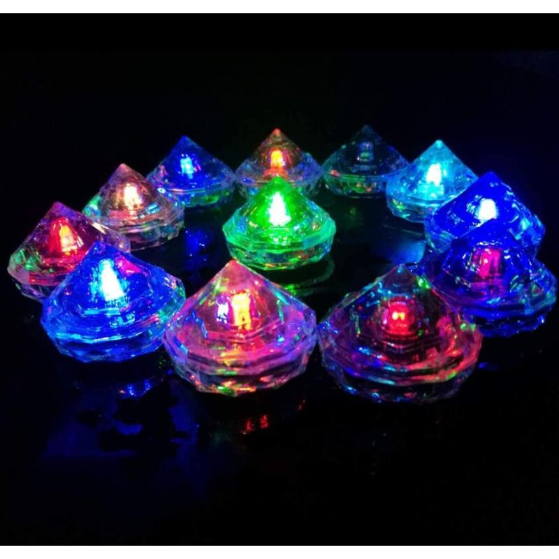 Led Ice Cube Factory - OEM Heart Multi-Color Flashing Liquid Activation