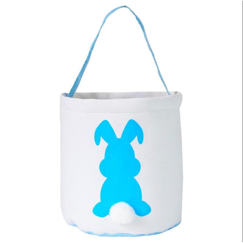 Easter Basket Factory - OEM Bunny Canvas Jute Burlap Hunt Bucket Tote