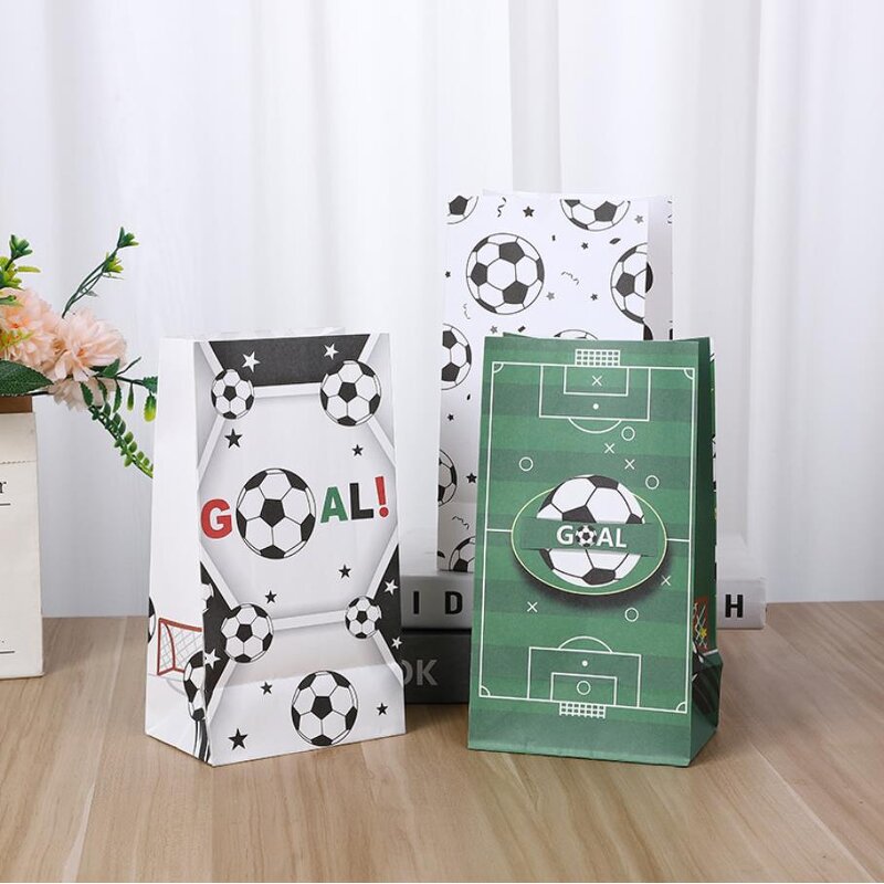Soccer Party Bags Factory - OEM Kids Football Theme Treats Candy Gift