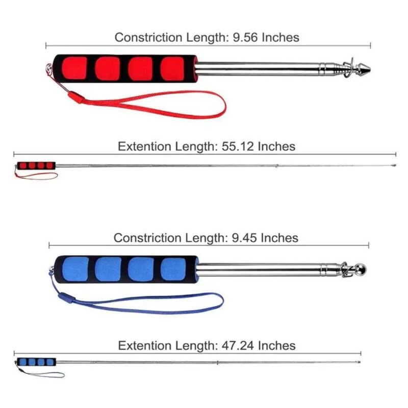 Flag Pole Factory - OEM Handheld Stainless Steel Telescopic Tour Guide