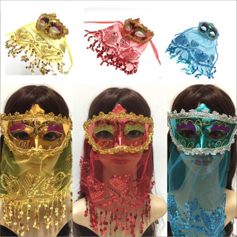 Mask Factory - OEM Halloween Belly Dance Children Masquerade Ribbon Veil