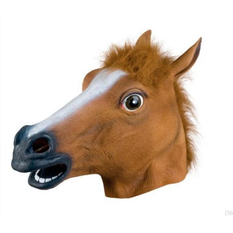 Horse Mask Factory - OEM Creepy Animal Head Hood Rubber Novelty Props