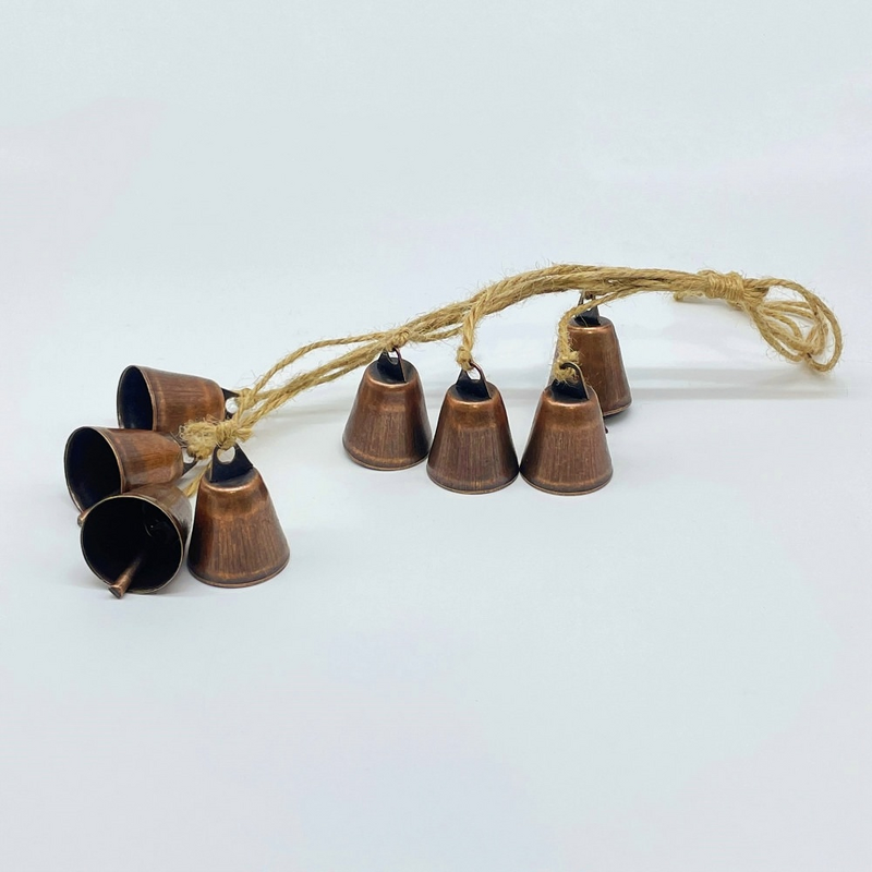 Jingle Bells Factory - OEM with Jute Hanging Rope Witch Bells