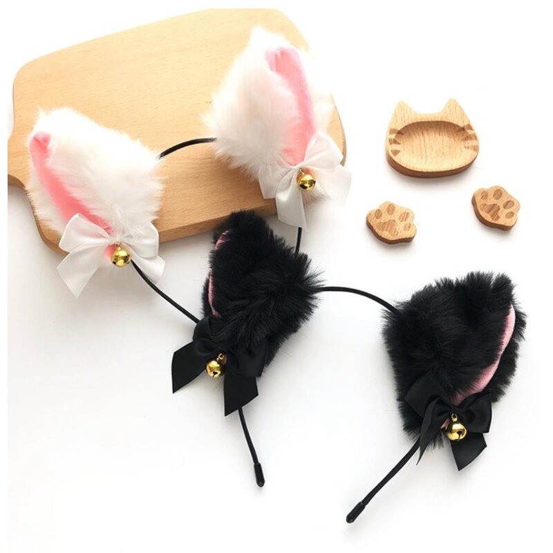 Cat Ears Headband Factory - OEM Animal Faux Fur Fox Wolf Ear Headpiece