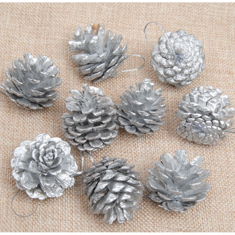 Pine Cones Factory - OEM Mini Snow Christmas Colored Paint Hanging Pendants