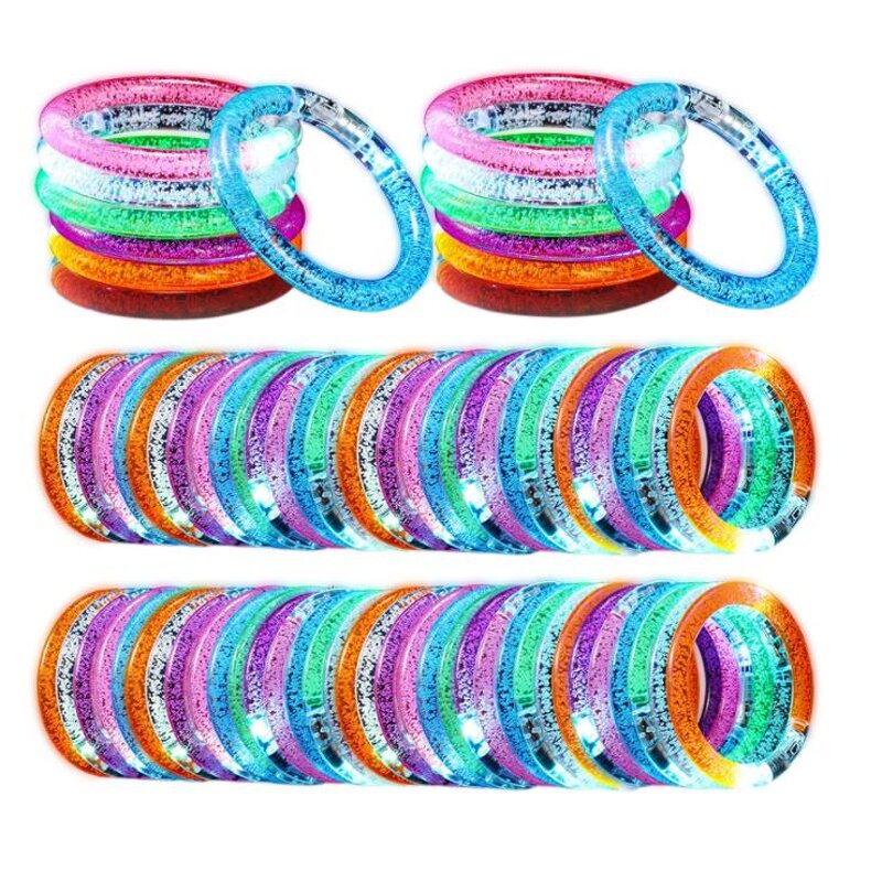 Led Bracelets Factory - OEM Light up Acrylic Bangle Party Favors