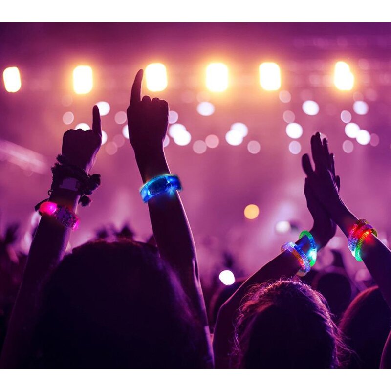 Led Bracelet Factory - OEM Voice Activated Flashing Vibration Control