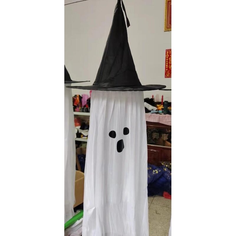 Ghost Hat Decor Factory - OEM Light up Hanging Flying White LED Lawn