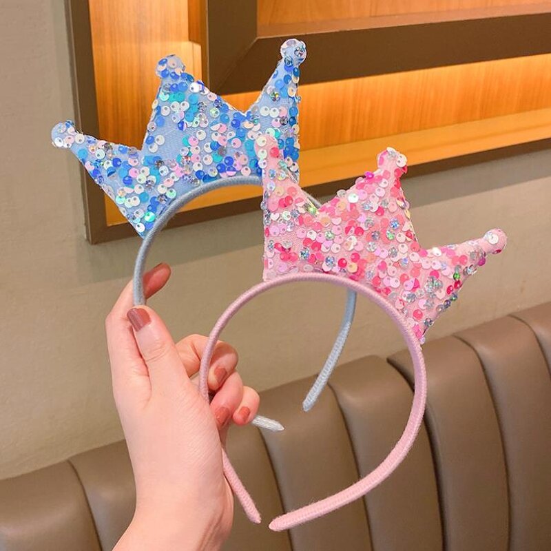 Crown Headband Factory - OEM Double Sides Sequins Princess Girls Hairband