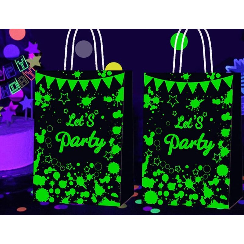 Party Favor Bag Factory - OEM Neon Glow in Dark Candy Goodie Treats