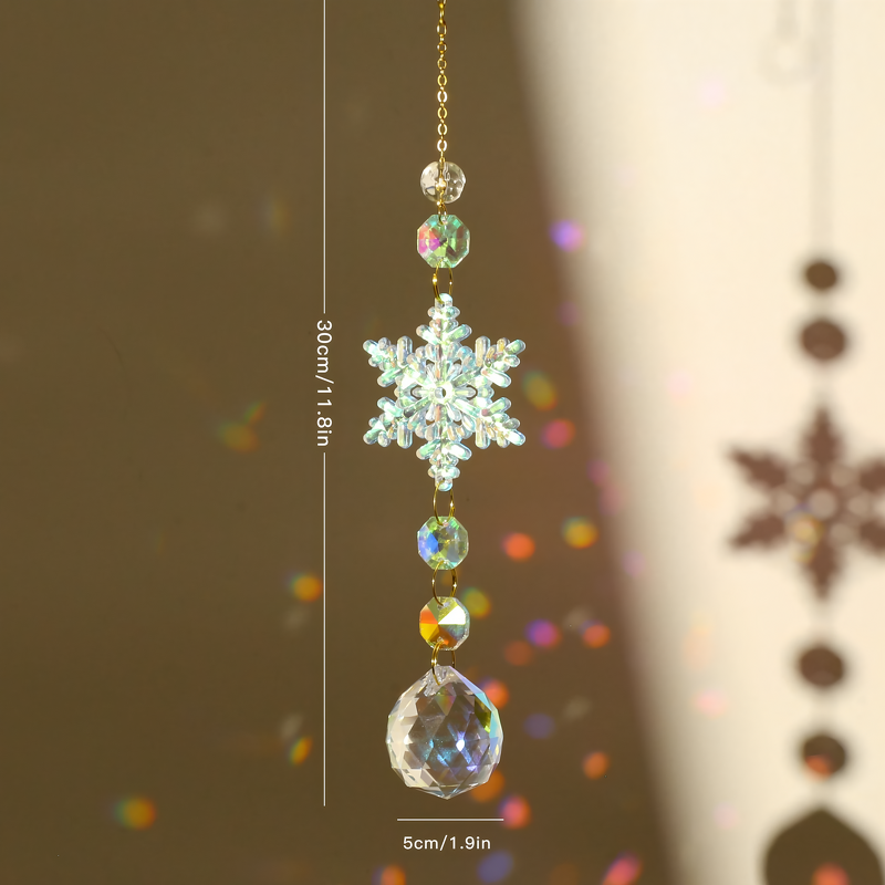 Snowflake Ornament Factory - OEM Colorful Crystal Chandelier Pendant