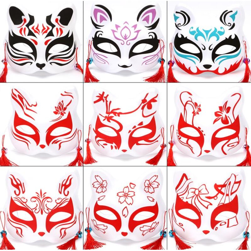 Fox Mask Factory - OEM Anime Cosplay Cat Face Masquerade Party Props