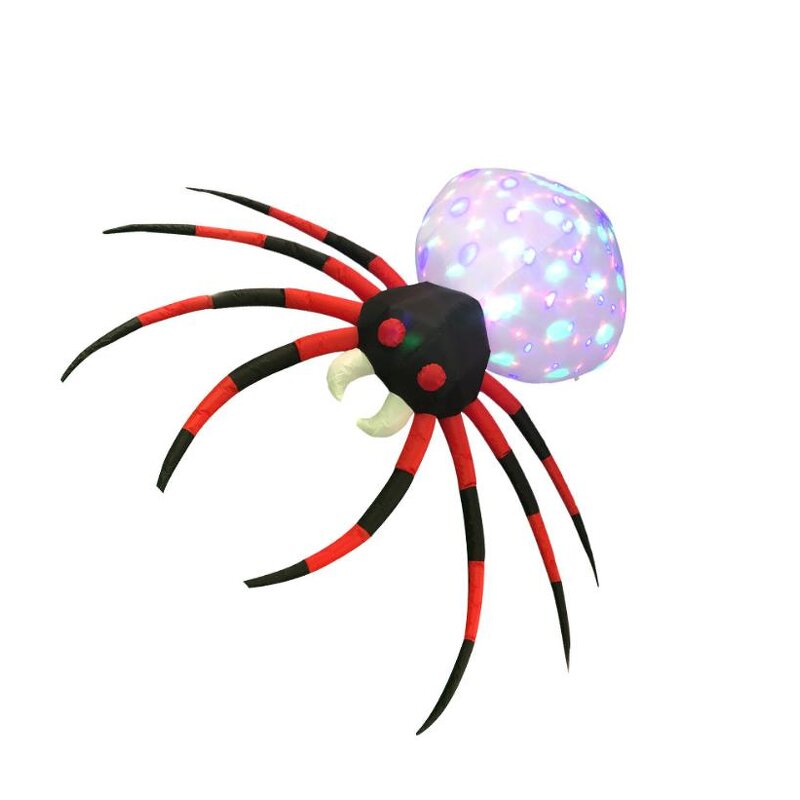 Inflatable Projection Factory - OEM 8 FT Halloween Kaleidoscope Spider LED