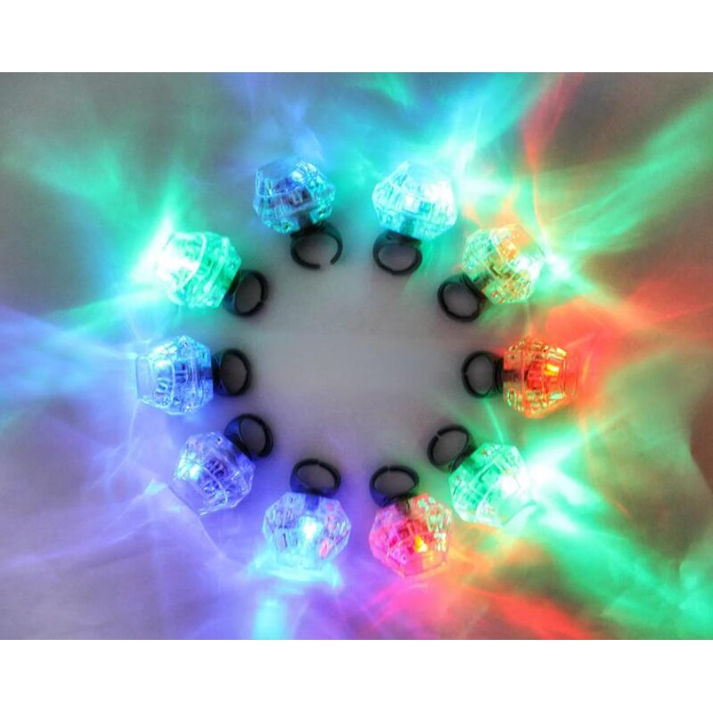 Light up Rings Factory - OEM Flashing Plastic Diamond Bling Party Favors