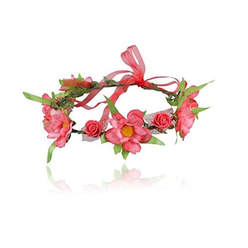 Floral Headbands Factory - OEM Adjustable Ribbon Flowers Crown Garland