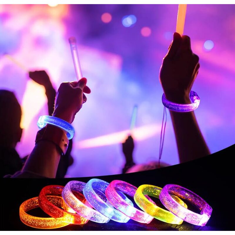 Glow Bracelets Factory - OEM Neon Light up Bubble Bangle Party Favors