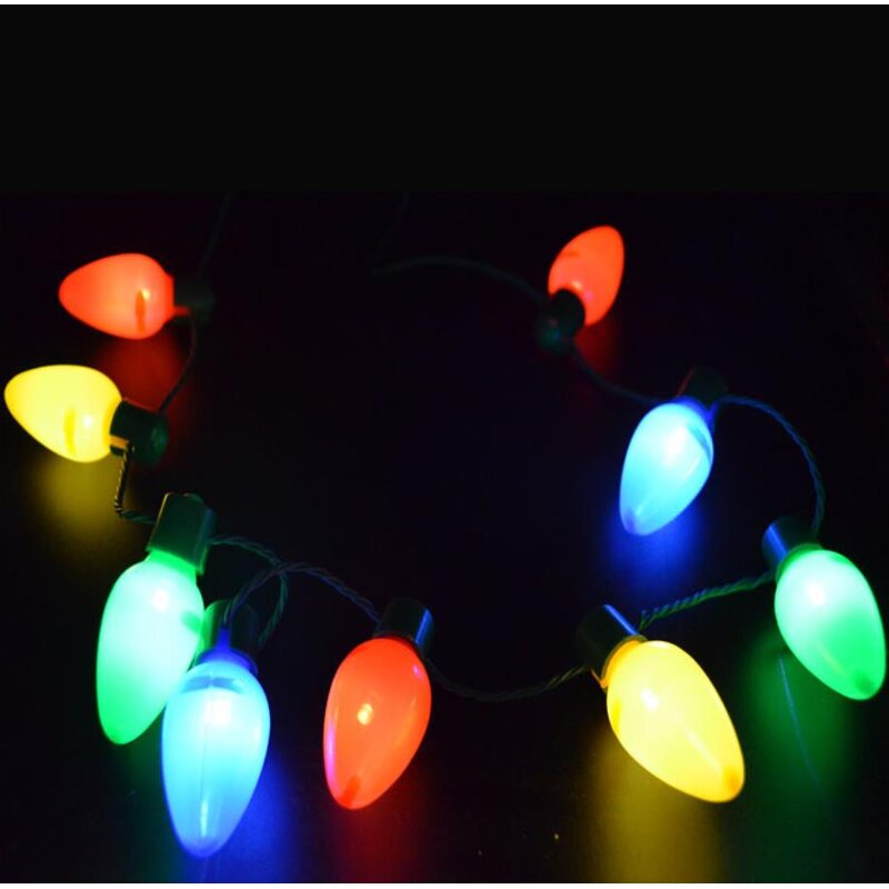 Light up Necklace Factory - OEM Bulb Christmas Halloween Party Favors