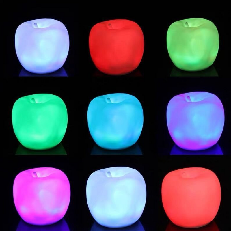 Christmas Ornaments Factory - OEM Led Color Changing Tea Light Apple