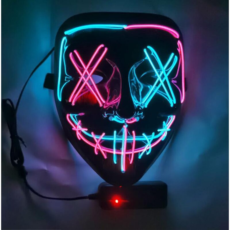 Led Mask Factory - OEM Light up Purge Glow Scary Halloween Party Props