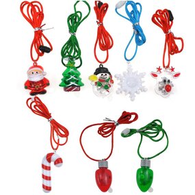 Christmas Necklaces Factory - OEM Light-Up Bulb Festive Holiday Pendant