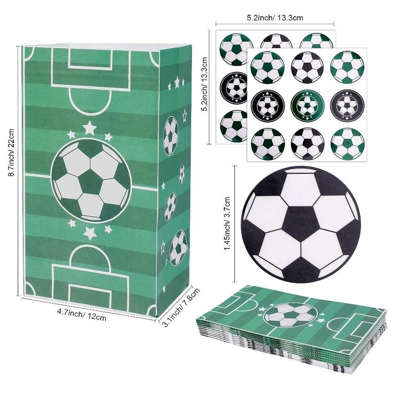 Soccer Party Bags Factory - OEM Football Theme Birthday Baby Shower