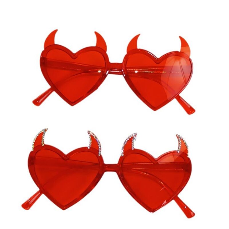 Devil Horns Sunglasses Factory - OEM Heart Red Funny Halloween Cosplay