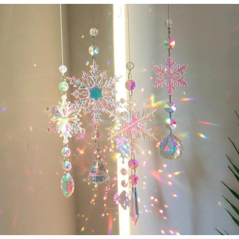 Rainbow Maker Factory - OEM Crystal Rhinestones Snowflake Ball Prism