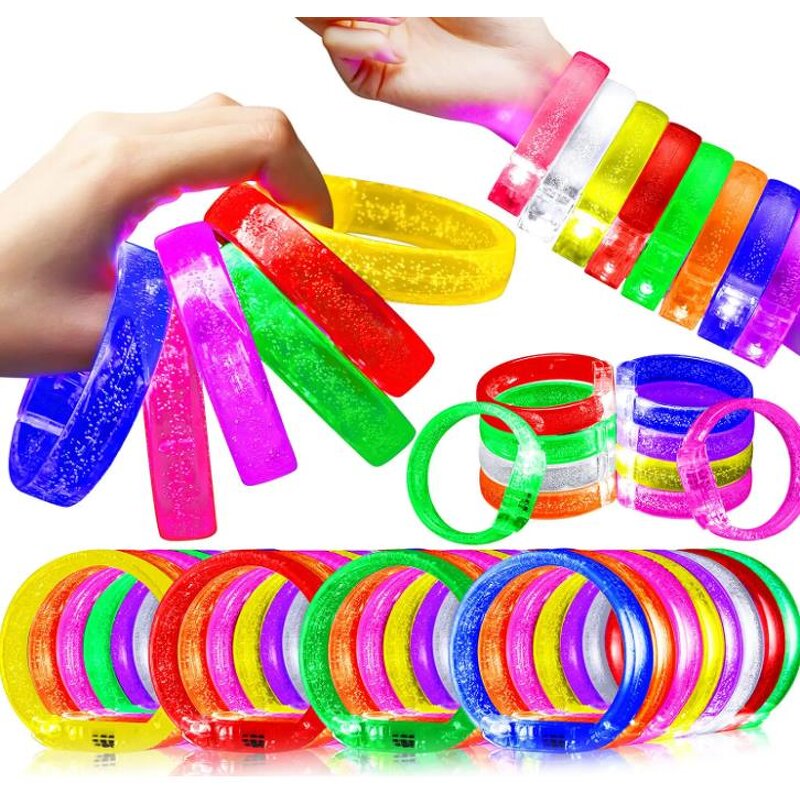 Glow Bracelets Factory - OEM Neon Light up Bubble Bangle Party Favors