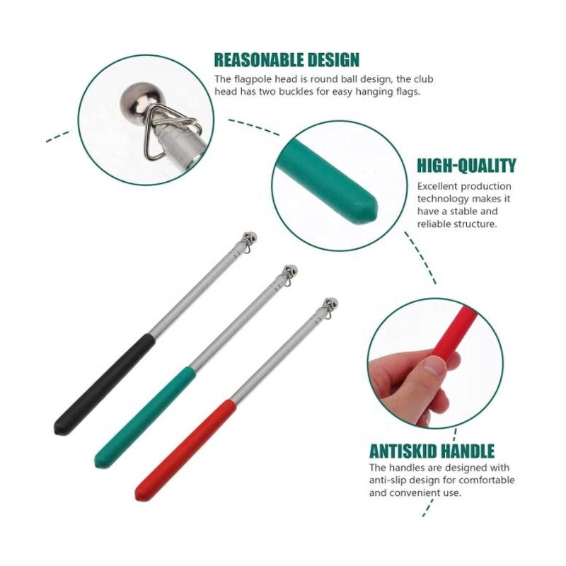 Telescopic Flagpole Factory - OEM Stainless Steel Retractable Pointer Stick