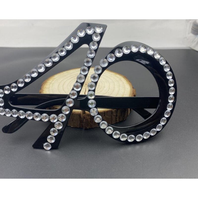 Birthday Glasses Factory - OEM Number Crystal Frame Party Favor Decoration