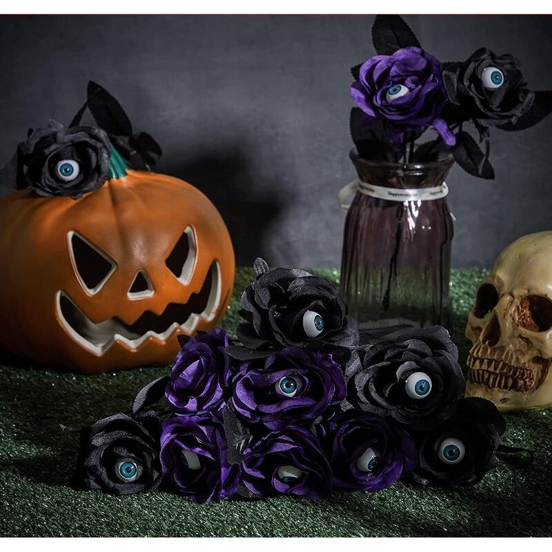 Artificial Roses Factory - OEM Bloody Eyeball Flower Bouquet Halloween Decor