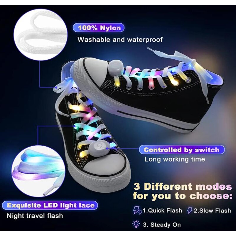 Led Shoelaces Factory - OEM Glowing Party Favor Stage Prop Flashing