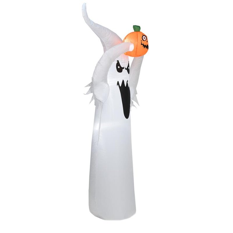Inflatable Ghost Factory - OEM 5.9 Ft with Pumpkin Head Spooky Lawn Decor