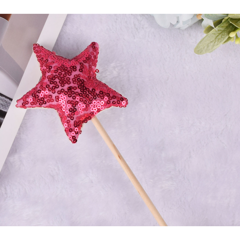 Star Wand Factory - OEM Sequins Stick Princess Cosplay Wood Handheld