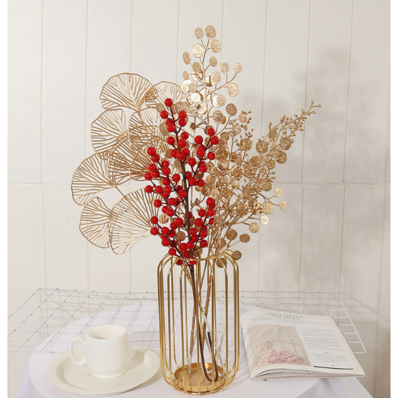 Artificial Golden Branch Factory - OEM DIY Home Party Bouquet Decoration