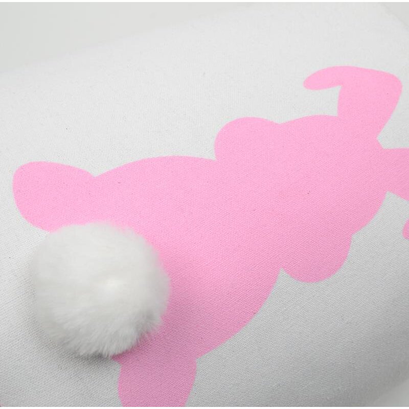 Easter Basket Factory - OEM Bunny Canvas Jute Burlap Hunt Bucket Tote