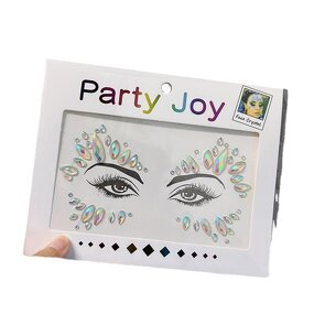 Face Crystal Stickers Factory - OEM 3D Jewels Gems Eye Luminous Tattoo