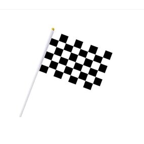 Racing Flag Factory - OEM Checkered Polyester Hand Held Stick Sport Events
