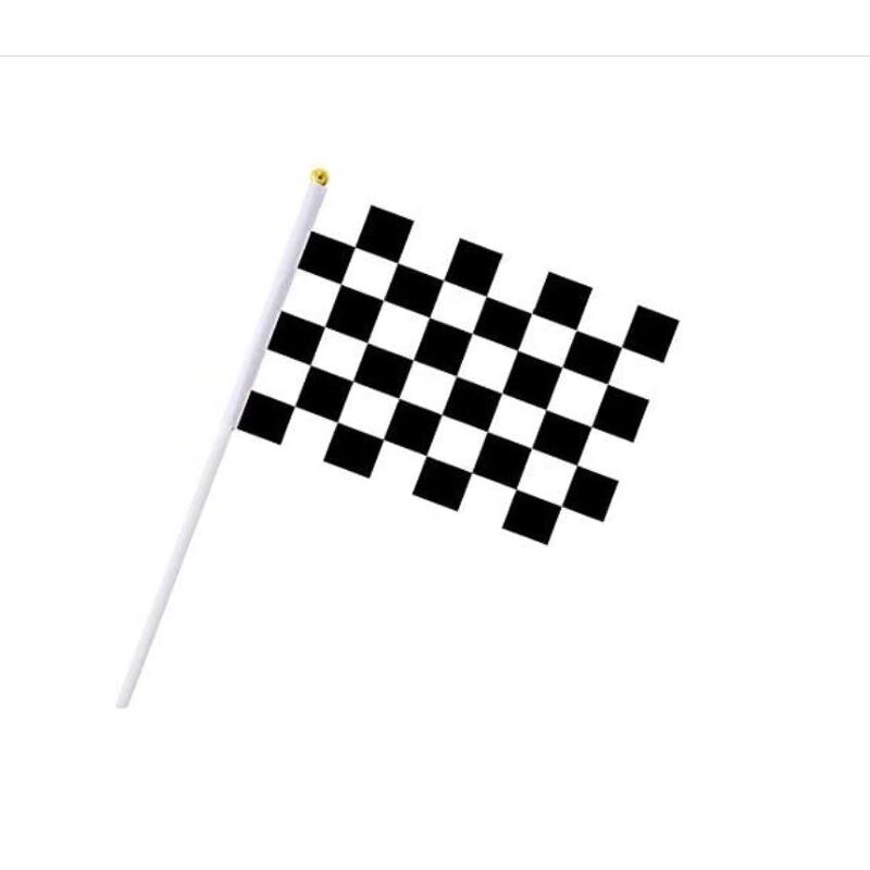 Racing Flag Factory - OEM Checkered Polyester Hand Held Stick Sport Events
