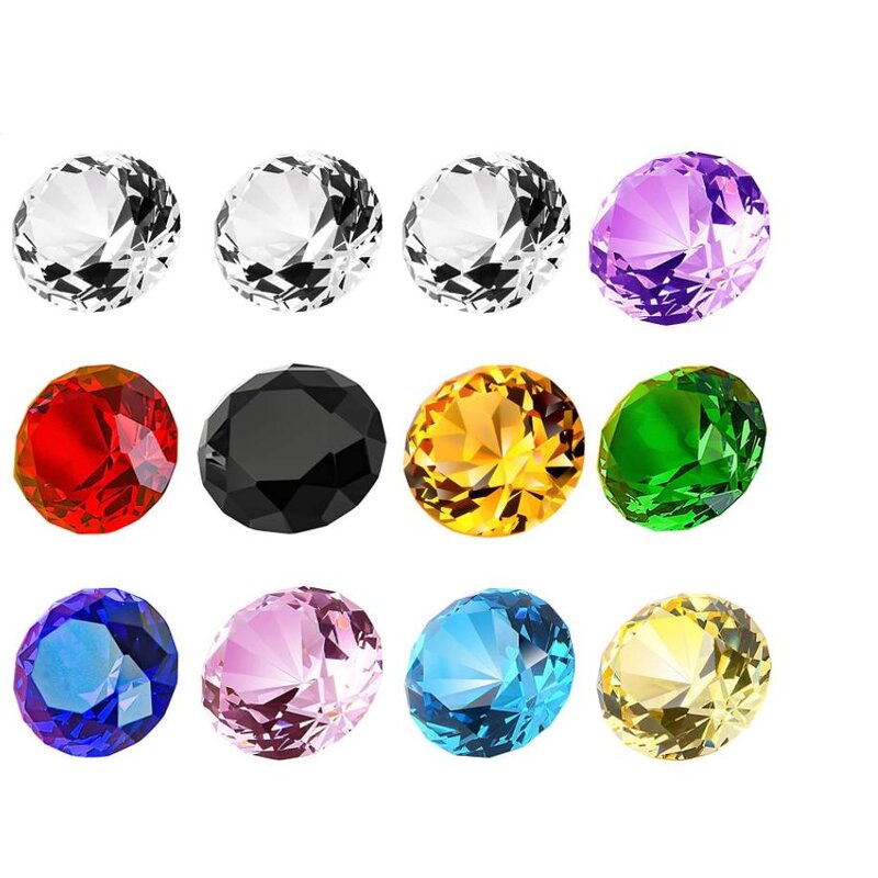 Crystal Diamond Factory - OEM 40MM Large Gemstone Jewels Display Crafts