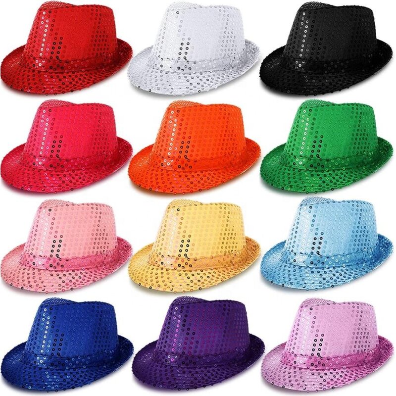Jazz Hat Factory - OEM Sequins Retro Disco Dancing Western Cosplay