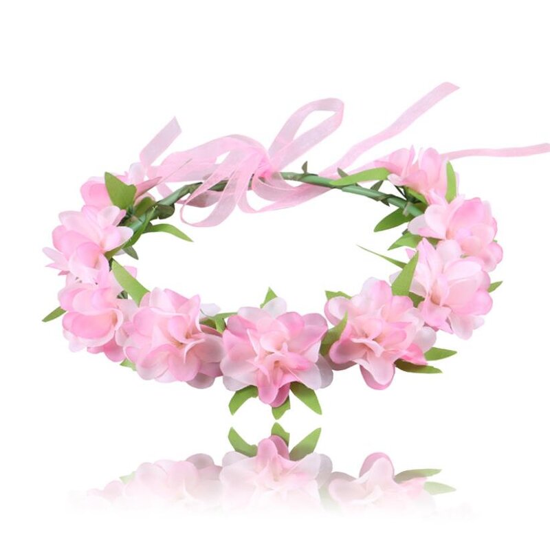 Flower Crown Factory - OEM Boho Hawaiian Ribbon Garland Headbands Wedding