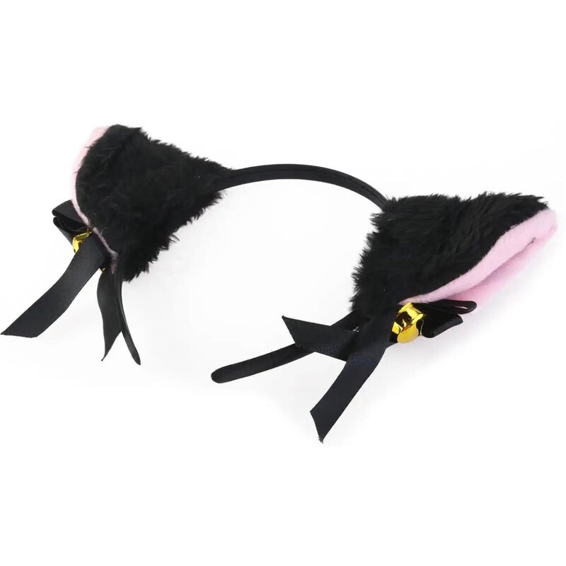 Cosplay Headband Factory - OEM Lolita Bowknot Bell Plush Cat Ear