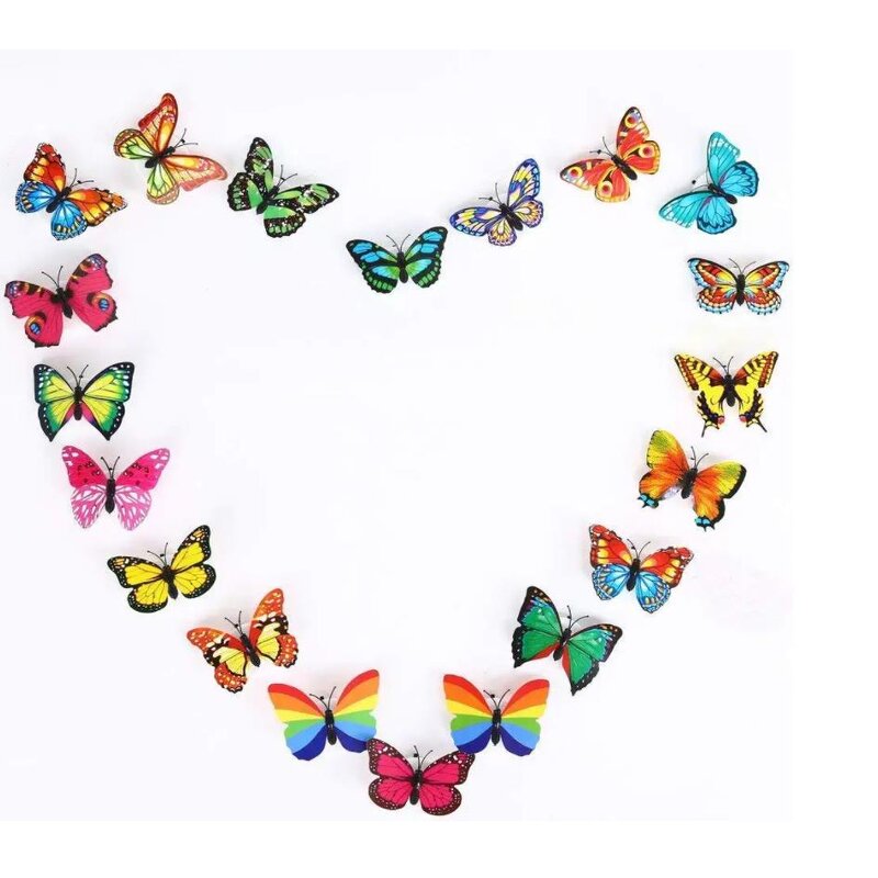 LED Wall Decals Factory - OEM 3D Butterfly Flashing Night Light